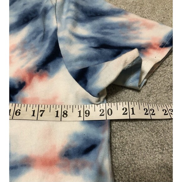 Hollister Unisex Curved Hem Tee Size Medium Tie-Dye Crew-Neck - Picture 5 of 8